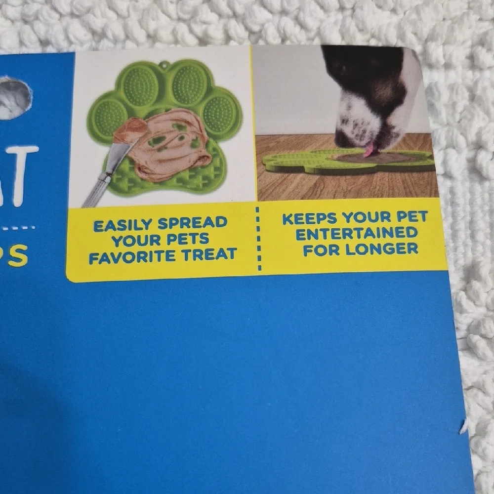 Bark Supply Co. Lime Green Pet Lick Mat With Suction Cups